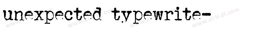 unexpected typewrite字体转换
